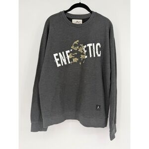 Kai-aakmann Art Toy Energetic Graphic Sweatshirt Charcoal Gray Crewneck Mens L